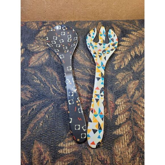 Colorful Melamine Salad Serving Set - Picture 1 of 3